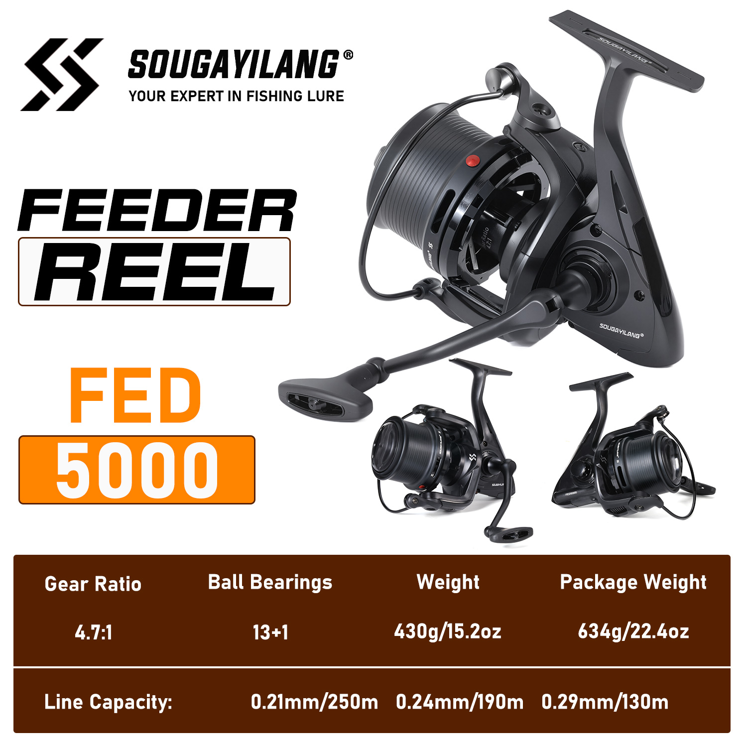 Sougayilang Professional Feede - Trolling Reel ulasan dan harga