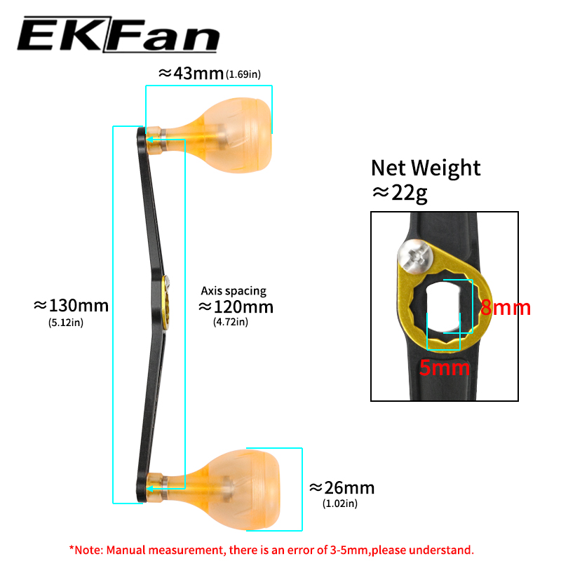 EKFan 130MM Ultralight Alloy H - Trolling Reel ulasan dan harga